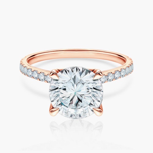 Pierścionek zaręczynowy Share Your Love: różowe złoto, diamenty